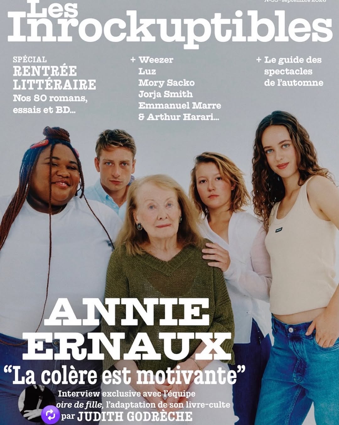 lesinrocks ** NOUVEAU NUMERO : ANNIE ERNAUX,