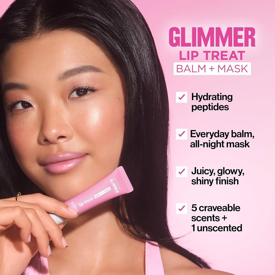@revlon Glimmer Lip Treat Balm & Mask #hydratingpe...