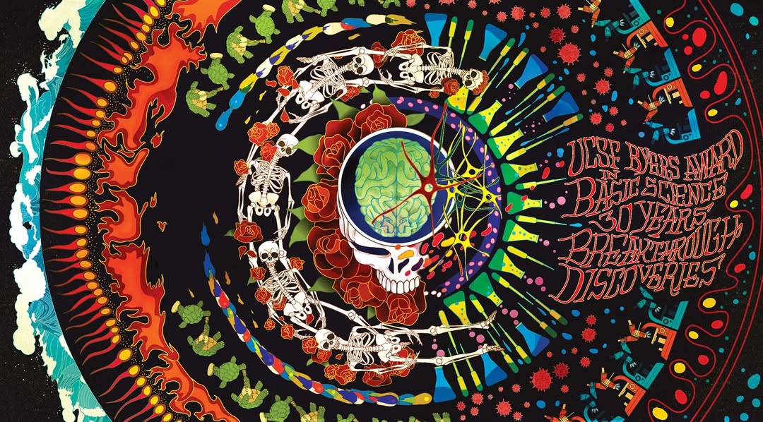 Here’s my latest, an important and meaningful project that supports science research at the University of California San Francisco @ucsf 

It’s a special thank you gift for a generous donor who’s a big fan of the Grateful Dead ❤️‍🔥
A one-of-a-kind vinyl record album in his honour, featuring personalized recorded messages from researchers he has supported.

A deep thank you to Audrey Feely and Erin Gidlund for inviting me to be a part of this significant project 🙏🏽❤️
#thegratefuldead #ucsf #science #research #illustration #albumcoverdesign #vinyl