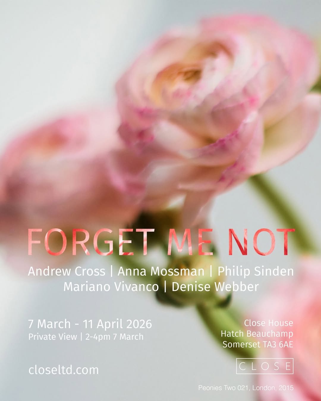 Mariano Vivanco X CLOSE Gallery Feb. 26