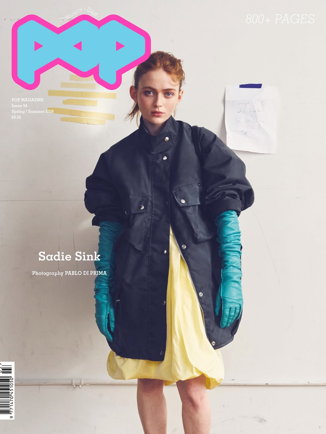 Pablo Di Prima X Sadie Sink for Pop Apr. 26