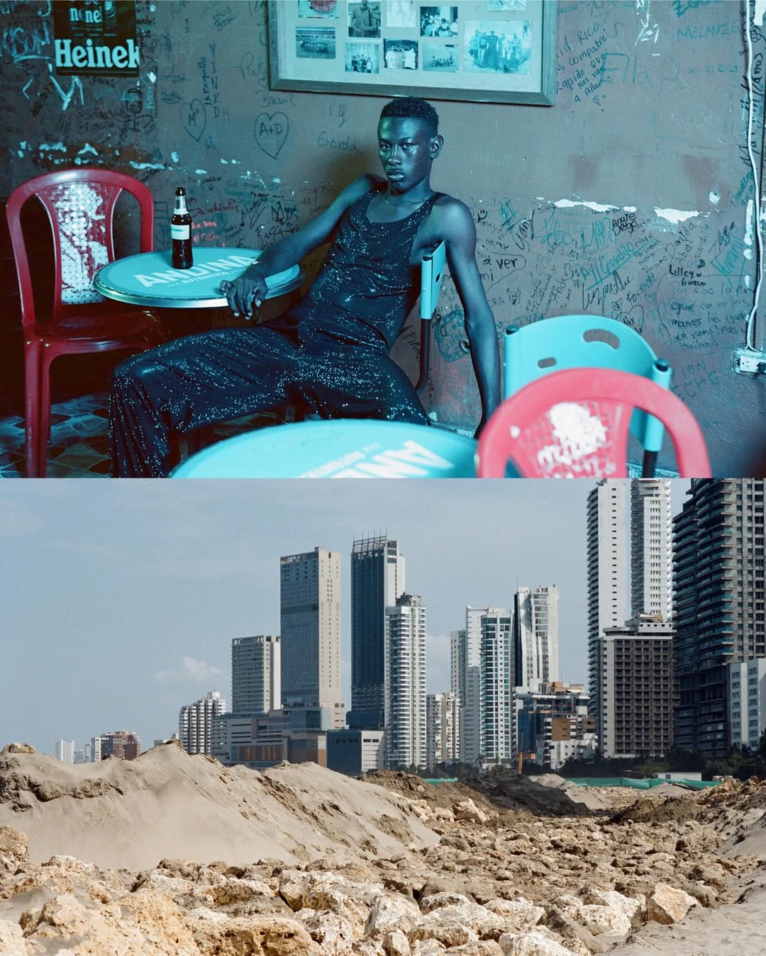 Street casting in Cartagena for @holidaymagazine Photographed by @hart_leshkina Styled by @tony_irvine