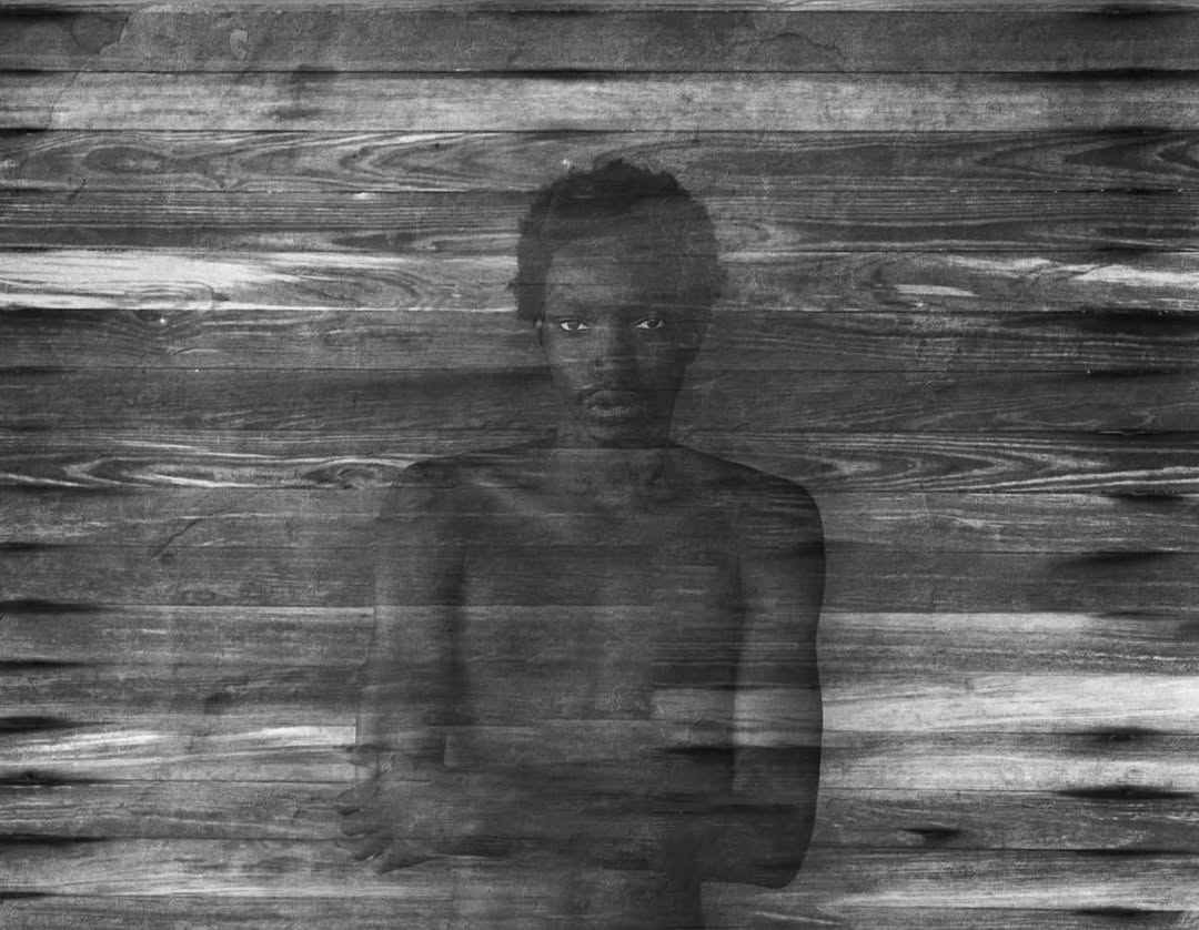 Lamine’s Apparition (After Frederick Sommer), 2024 by @tylersphotos on view @boursedecommerce “Remember Me” curated by @matthieuhumery
