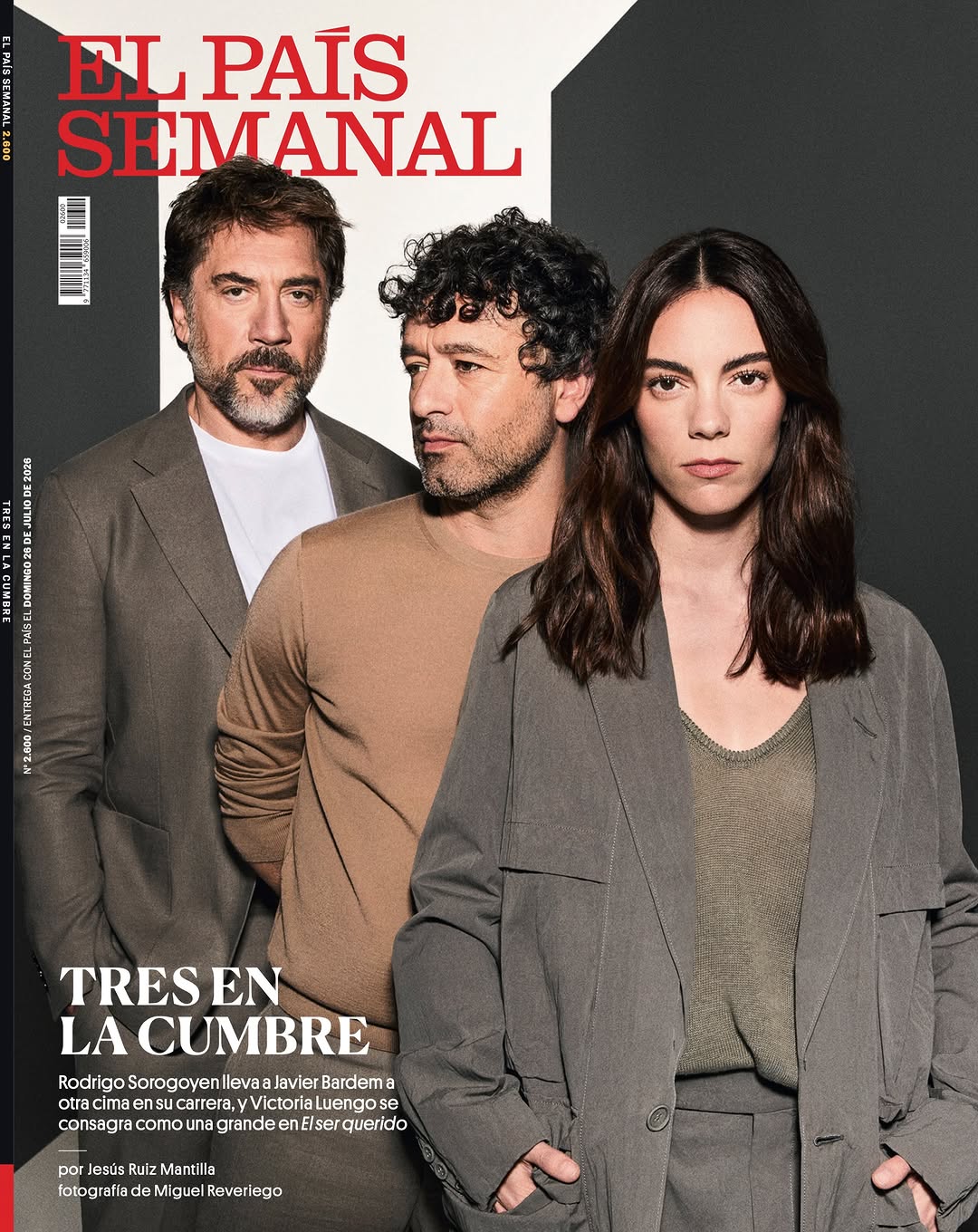 Miguel Reveriego X Javier Bardem for El País Semanal Jul. 26