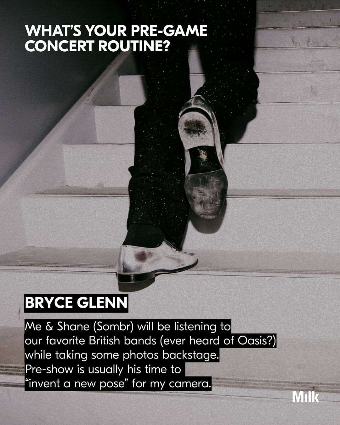 Artist Spotlight: Photographer Bryce Glenn, the eye behind many of @sombr ‘s most striking moments: from album covers to late night shows across the country, capturing life on and off the road.

Post-show last weekend at @rooftopatpier17 , Bryce shared how he was once the kid taking photos on an iPod at rock shows, inspired by the individuality of the artist on stage. Years later, a camera handed to him in church became his way of seeing the world, a practice in slowing down, noticing, and staying open.

With Shane (Sombr), that sense of openness turned into collaboration. Nothing forced, no rules. Just two friends turning backstage chaos into something real.

“Over the past few years, I realized I loved everything about photography; being able to somewhat freeze a moment in time – the people it introduces me to, the attention it demands from you, the lack of control it teaches you, the decisions of what is worthy to capture, the moments that you miss in camera but get to witness with your own eyes; everything. It’s beautiful, it keeps me open. It slows me down. It feels like praying, I thank God for it.”