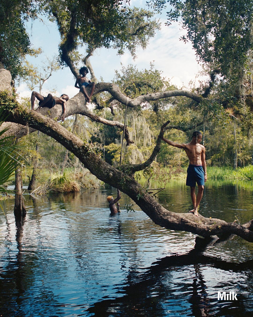 Artist Spotlight: Miami based photographer @jda.usa has spent five years traversing the backroads of Florida with groups of young men, friends and strangers alike, building building a moving portrait of youth, identity, and belonging. 

His series Florida Boys offers a counterpoint to the performance that often defines contemporary masculinity, showcasing companionship where there’s often isolation, and tenderness in place of stoicism.

Raised between cultures after immigrating to Florida as a kid, Josh’s work also circles the question of what it means to find home, exploring the friction between belonging and vulnerability for those of us still figuring out where we fit.

“I’m not denying the politics or the stereotypes, just imagining something different. A Florida shaped by care and curiosity. A place where young men can be tender, playful, and fully themselves.”