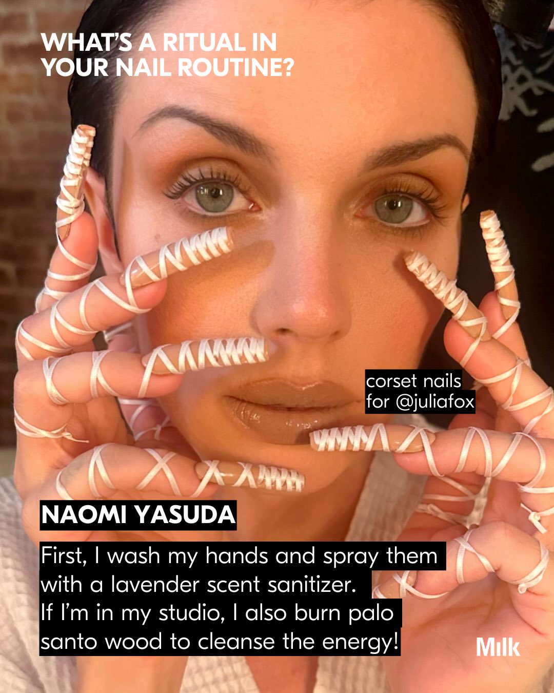 Artist Spotlight: With more than two decades of experience in designing nails, NY based artist @naominailsnyc has become one of pop culture’s most influential creatives. Never one to follow trends, Naomi Yasuda has long been driven by her desire to explore new mediums, pushing the boundaries of form and material, shaping the mood-board of countless future references.

Naomi’s touch appears everywhere, from runway moments with Luar, to exclusive sets for girl group Katseye and their collaboration with Monster High, to cover shoots featuring icons like Julia Fox and Alex Consani. A celebration of intentionality, she showcases the marvel that emerges from thoughtfulness in detail.