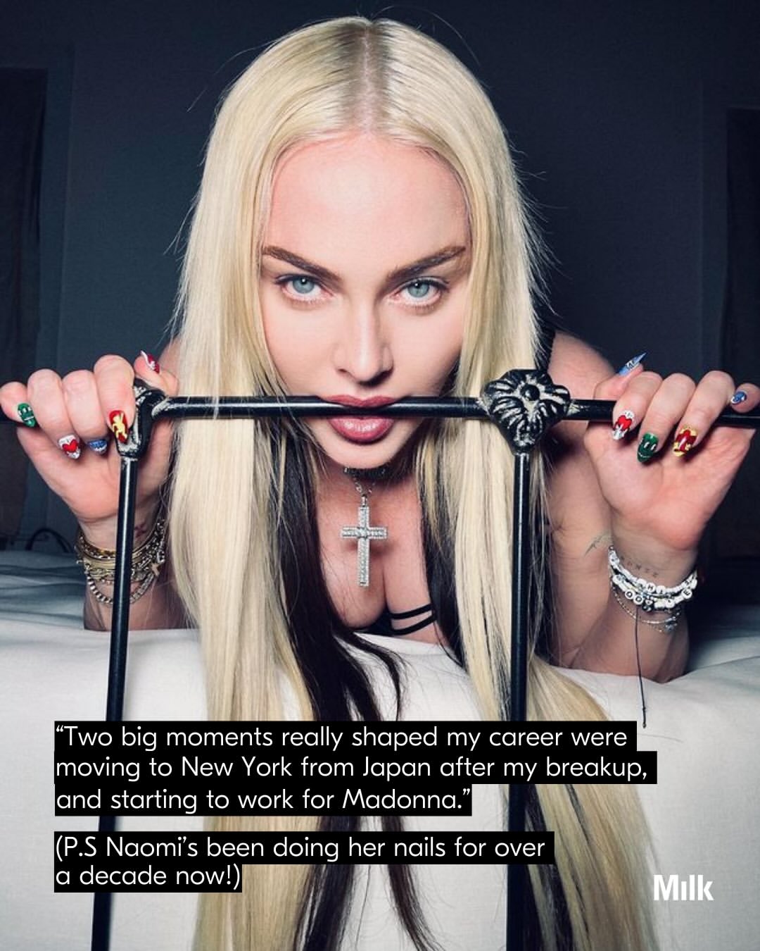 Artist Spotlight: With more than two decades of experience in designing nails, NY based artist @naominailsnyc has become one of pop culture’s most influential creatives. Never one to follow trends, Naomi Yasuda has long been driven by her desire to explore new mediums, pushing the boundaries of form and material, shaping the mood-board of countless future references.

Naomi’s touch appears everywhere, from runway moments with Luar, to exclusive sets for girl group Katseye and their collaboration with Monster High, to cover shoots featuring icons like Julia Fox and Alex Consani. A celebration of intentionality, she showcases the marvel that emerges from thoughtfulness in detail.