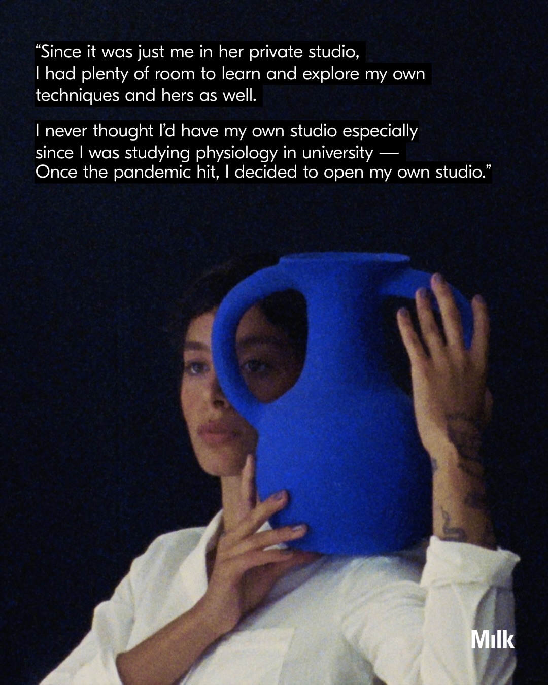 Artist Spotlight: Based in Toronto, Tamara “Solem” AI-Issa is a Syrian-Filipina sculptural artist who uses old ceramic traditions of SWANA and South Asia to revisit timelines and shape vessels that echo the rituals, architecture, and histories that impacted her.

Originally studying physiology, Solem found herself turning to the wheel unpremeditatedly. What began as apprenticeship in a small studio evolved into something more permanent: a practice rooted in intuition, demand, and rhythm.

For Tamara, growth is communal. Through her travels for collaborations with fellow artists and teaching, her reservoir of creativity is pooled and refilled. “Through learning about others, I learn about myself, which shapes my worldview and supports my growth as a creative,” she shares.