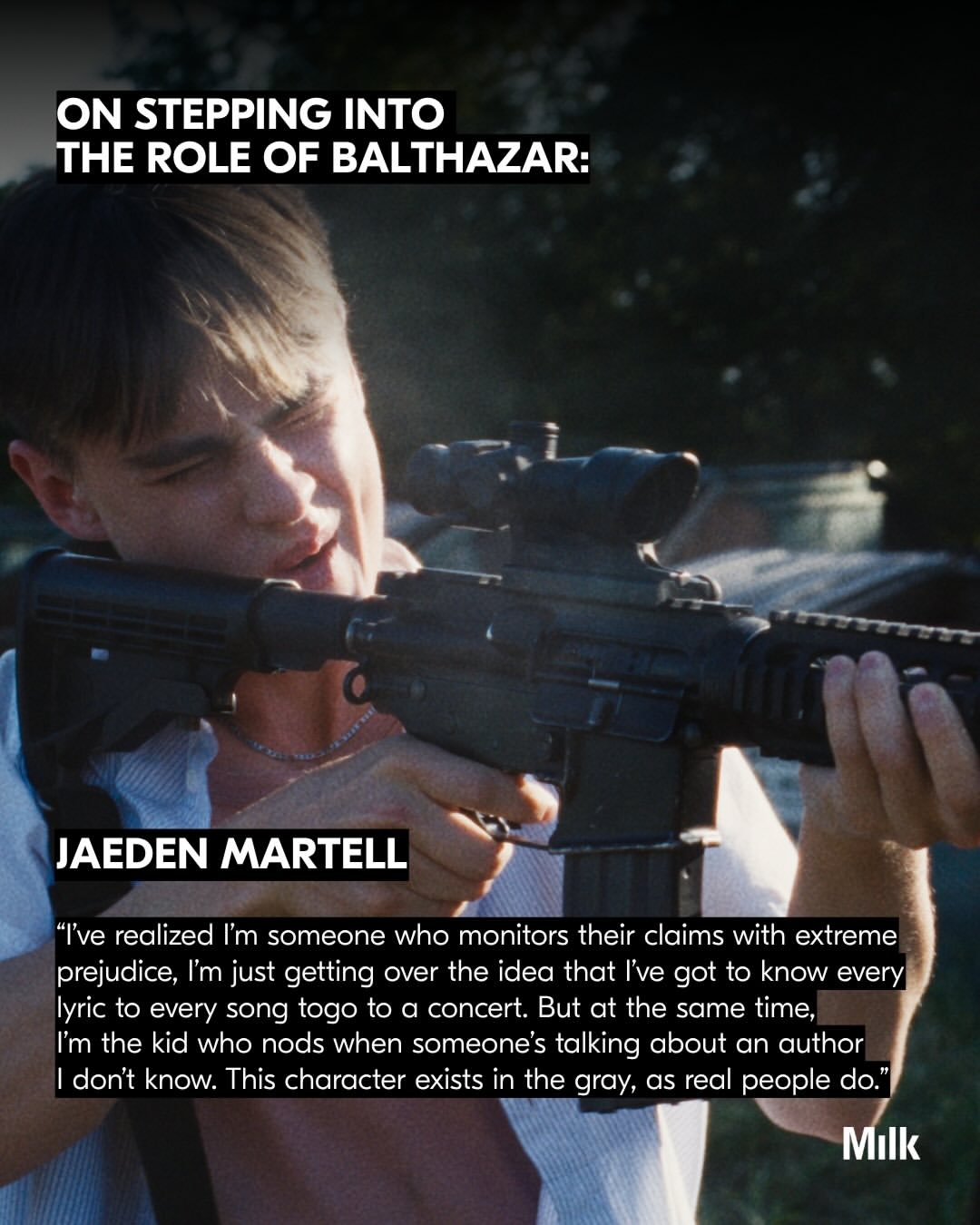 A headlong race through a world where success can be measured in engagement and tragedy has become content.

In ‘Our Hero, Balthazar,’ Oscar Boyson’s (@skipmccoy) feature directorial debut, from a script co-written with Ricky Camilleri, two neglected teenagers are thrown together by a chance online encounter. Boyson, whose background helped shape independent culture as the A24/HBO producer behind Uncut Gems, Good Time, and projects spanning Greta Gerwig, Noah Baumbach, Jay-Z, and Casey Neistat.

Privileged yet lonely New Yorker, Balthy (Jaeden Martell) eager to enact heroism to impress his activist crush, tracks down Solomon (Asa Butterfield, @asabopp), a Texas teen posting violent threats into the void. Also starring Noah Centineo (@ncentineo), what begins as a misguided attempt at intervention unfolds into an unlikely bond, a journey that transforms both their lives in ways both terrifying and absurd.

Darkly comic, unsettling, and deeply reflective of a generation raised online.

Credits:
New York Premiere images courtesy of Tania Veltchev
All other assets provided by the Our Hero, Balthazar team