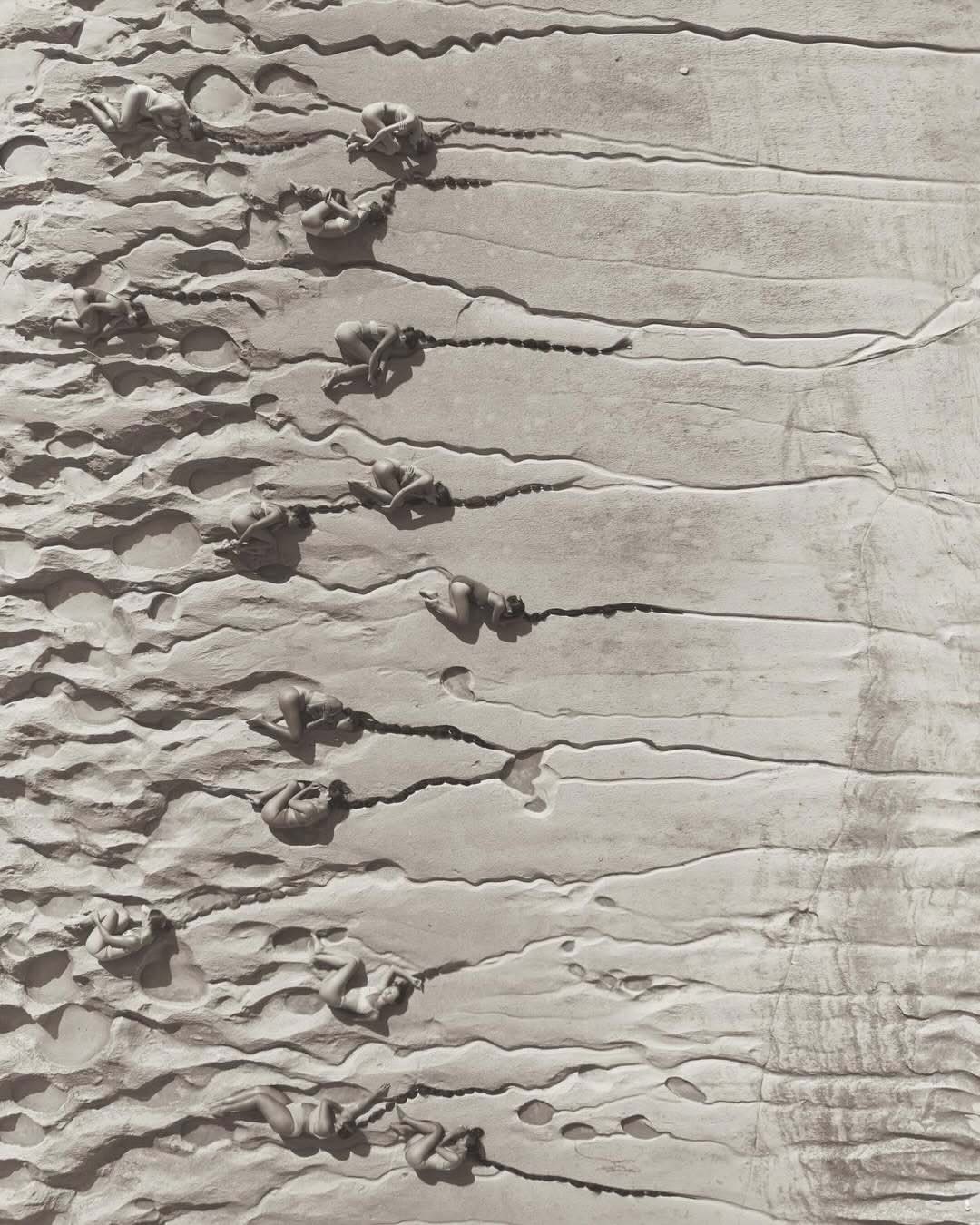 ‘Rivers of Hair’ by @nataliekarpushenko

“Women of all ages, sizes and cultures,
cradled by the reef,
their hair unraveling into ocean roots.
The sea calls, the earth listens,
as time drifts backward in quiet waves.”

In collaboration with @carinahardy.studio 
Produced by @cccaaarrrhhh
Drone assistent @romaodintsow