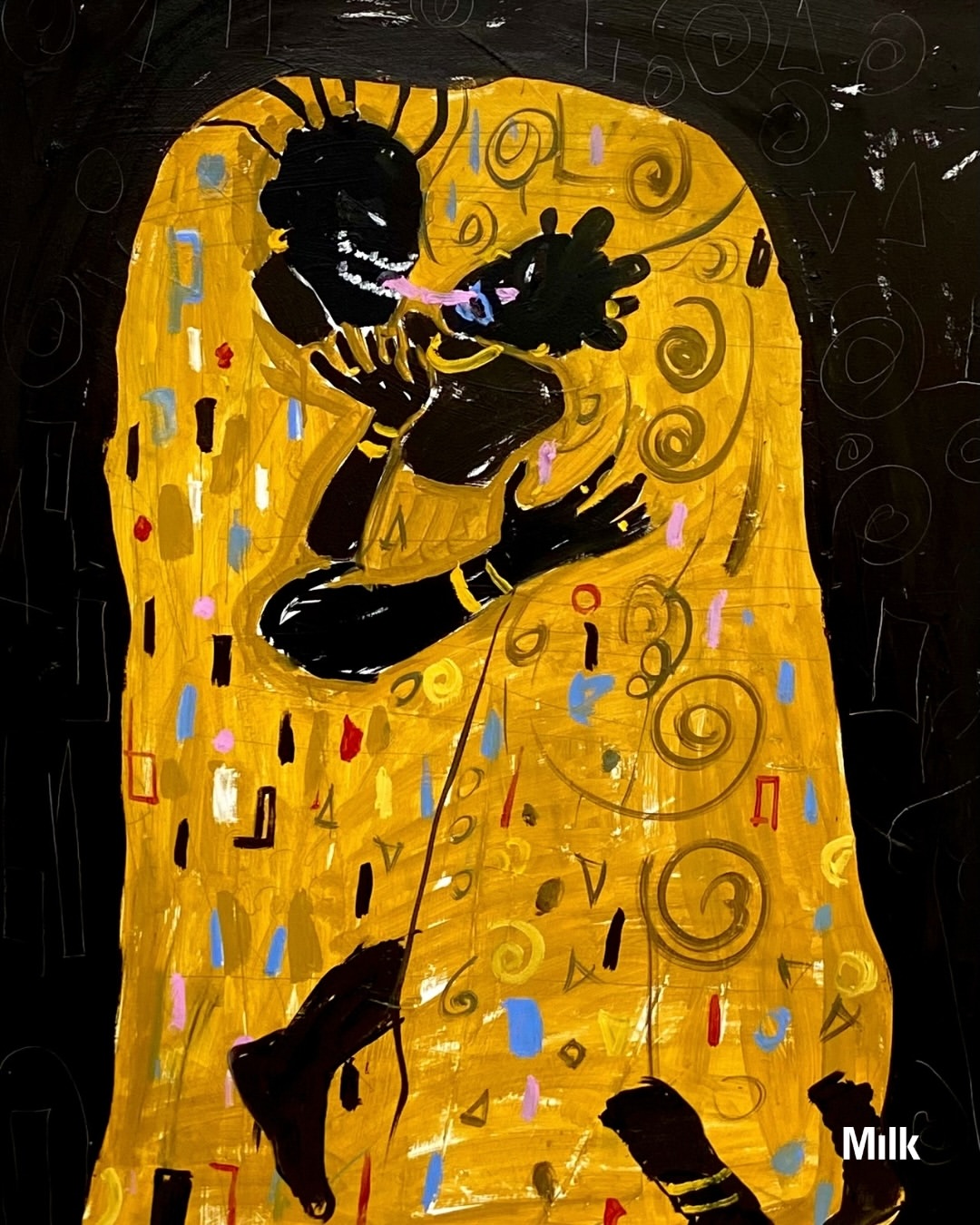 Artist Spotlight: For Alison Rodrigues (@catecismo__ ), painting begins with a simple instinct: to create something his 8-year-old self would have loved.

Having started drawing as a child, inspired by cartoons on TV and comic books, Rodrigues’s practice carries that same desire to build worlds of his own. An expert at juxtaposing chroma and figure,  he often draws from urban landscapes tied to his Afro-Brazilian heritage.