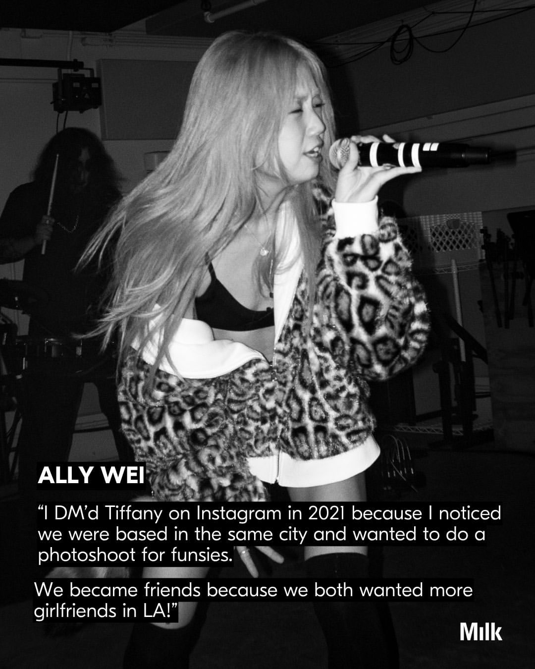 About Last Night: Earlier this month, Tiffany Day (@tiffdidwhat) released her highly anticipated album HALO. We pulled up to her sold-out release show at @night_club_101 to capture the energy from within.

Behind Tiffany’s world, and much of what led up to this breakout moment, is her best friend and lead creative Ally Wei (@alllywei). From the album artwork and eight music videos to the viral Bassfluff set, CD and merch design, tour admat, website, logo, and wheatpaste posters, Ally has helped shape a visual language that feels both emotionally evocative and unmistakably theirs.

What began as a friendship has grown into a never-ending world of play, rooted in a kind of childlike spontaneity to mess around, experiment, and figure things out together.

“Ally gives me a really safe space to create,” says Tiffany. And for Ally, the process has always been something deeper: “When I reflect on our past work, I think more about the memories we’ve made together than the final product we released.”

Credits:
Images: @allywei, z_h_i 
Video: @dylanngill
✍️ @maikphan