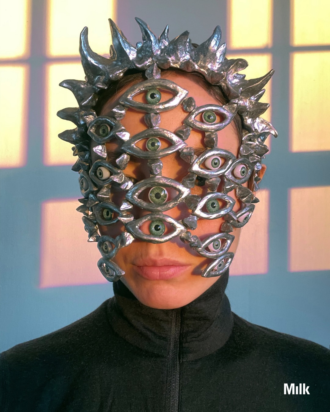 Artist Spotlight: For Berlin-based multidisciplinary artist Anastasia Pilepchuk (@nastia_pilepchuk), mask making begins with the need to give form to something internal, untranslatable into language. A ritual of slowing down, following texture, letting form build itself through process. Drawing from the body, natural patterns, and material repetition, her work sits
at the threshold between object and transformation.

Fast forward 1000 years and she says, “Maybe the face itself becomes a kind of interface,
something that shifts depending on context. In a way, closer to what masks already are.”