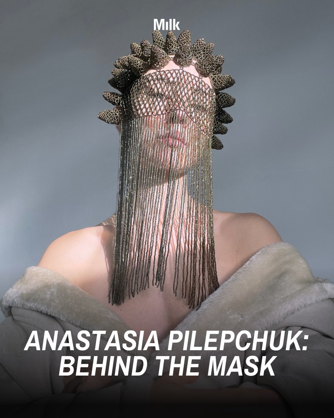 Artist Spotlight: For Berlin-based multidisciplinary artist Anastasia Pilepchuk (@nastia_pilepchuk), mask making begins with the need to give form to something internal, untranslatable into language. A ritual of slowing down, following texture, letting form build itself through process. Drawing from the body, natural patterns, and material repetition, her work sits
at the threshold between object and transformation.

Fast forward 1000 years and she says, “Maybe the face itself becomes a kind of interface,
something that shifts depending on context. In a way, closer to what masks already are.”