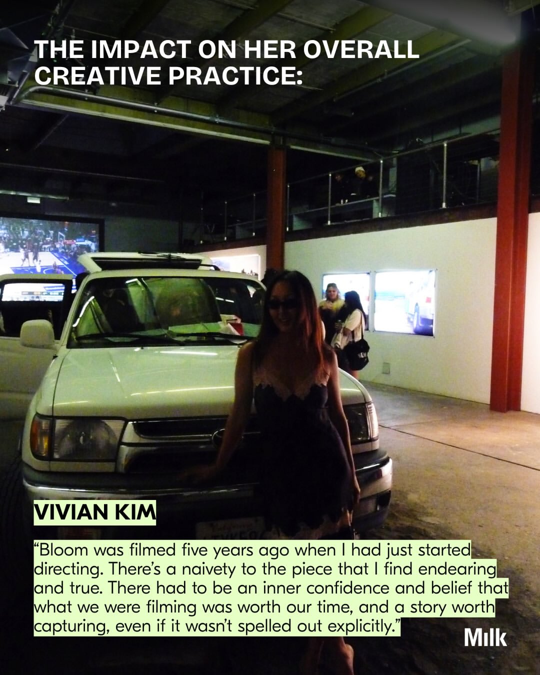 ‘Bloom,’ born from a spontaneous cross-country drive, a short film by Vivian Kim (@viviankimx).
“Bloom was filmed five years ago when I had just started directing. There’s a naivety to the piece that I find endearing and true. There had to be an inner confidence and belief that what we were filming was worth our time, and a story worth capturing, even if it wasn’t spelled out explicitly. It’s easy to look outwards as a creative, at what others are doing, at what we could become more of. This process had me doing the opposite; I had to accept who I am and who I was, because I couldn’t change the perspective that had already been captured. All I could do was to craft a structure around it and put it out into the world.”
‘Bloom’ is now available to watch on Vimeo. Click the link in @viviankimx’s bio to watch.
Event Production: @mkamargo_ @mannydiamantes @won_gak @secondwind.studio
Event Lighting: riemer_karl
Event Photos: @elvinabril
Special Thanks: @namoonyc @positiveprintlab @topochicousa @angelsandcowboyswines @juneshineco