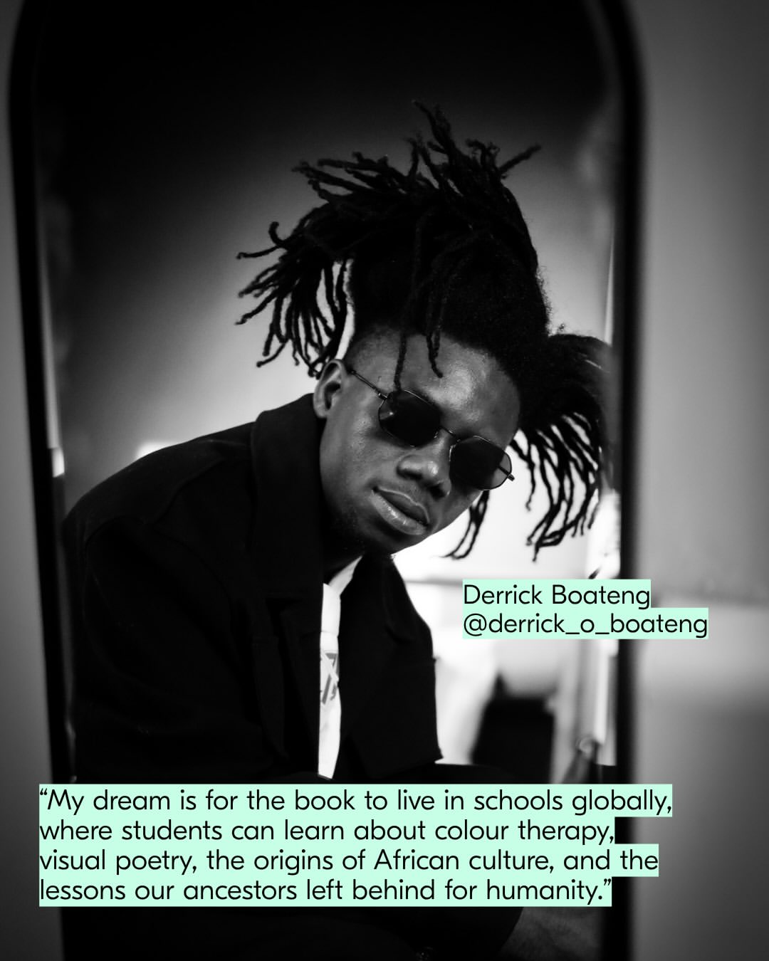 Artist Spotlight: Ghanaian photographer Derrick Ofosu Boateng’s (@derrick_o_boateng) world is built from color as language.

Derrick floods his images with saturated yellows, greens, reds, and blues, hues that echo those found on his country’s flag and hold deeper spiritual meaning across African culture, until the frame sits somewhere between photograph and painting.

In his book ‘Hueism’, you'll find images that unfold like an index of color. Each shade paired with the traditional African proverb or poem that sparked it.

“A big part of my purpose is to shift how the world views Africa and to help re-educate people on the richness, depth, and true essence of African culture.”

Images from ‘Hueism’, Derrick’s debut photobook.