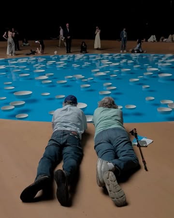 Surrounded by three pools holding nearly 30...