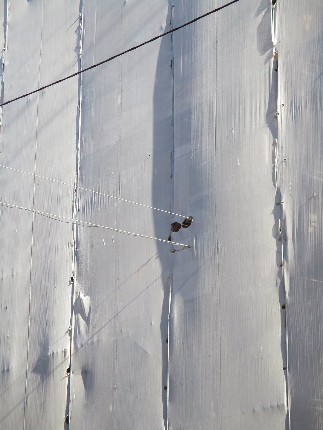 For years, Svetlana Feoktistova has been both photographer and author of the project “Walls Walls” (@wallswalls), a page where she documents her collection of walls, taken on unplanned routes, at times returning to the same locations over months and years to cartograph the change.
“My photography practice began in 2015, when I began to notice color compositions on the walls that resemble abstract paintings. Since then, I’ve been deeply interested in this topic, and I’ve started documenting buffs along with other elements of the urban landscape. In recent years, my attention has been attracted by buildings covered with construction mesh during restoration. They evoke associations with the works of Christo and are perceived as full-fledged urban installations that arose unintentionally. The grids are swaying in the wind, gaining momentum, and tags and fresh buffs are gradually layered on them.”