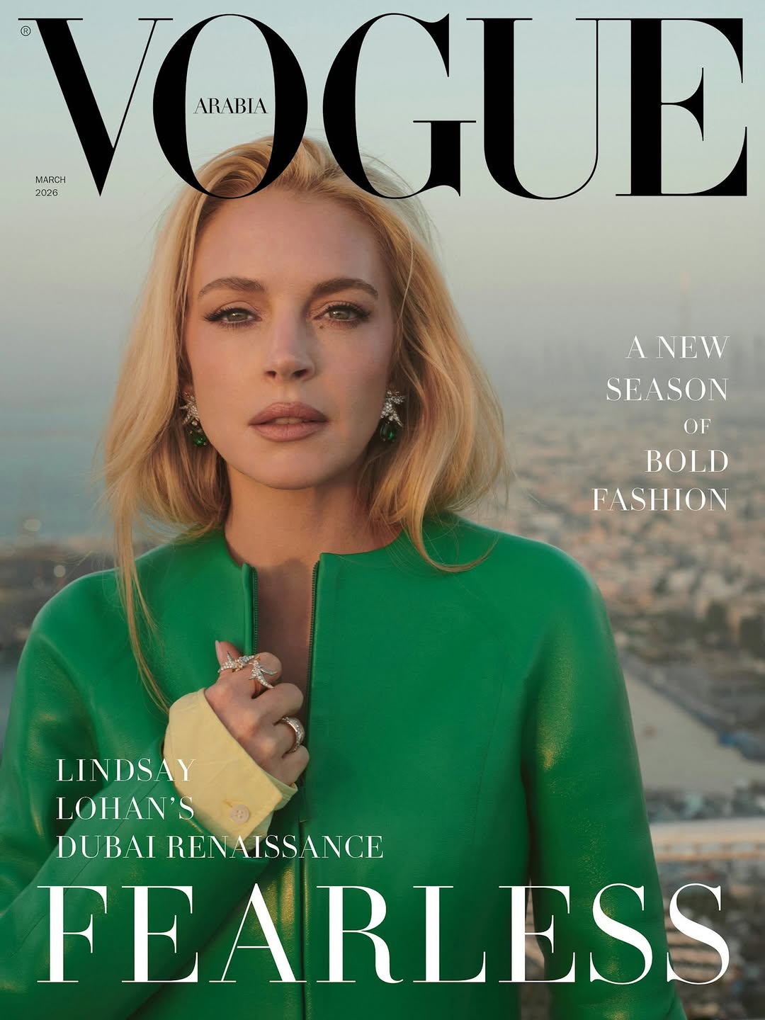 Jonas Bresnan X Lindsay Lohan for Vogue Arabia Feb. 26