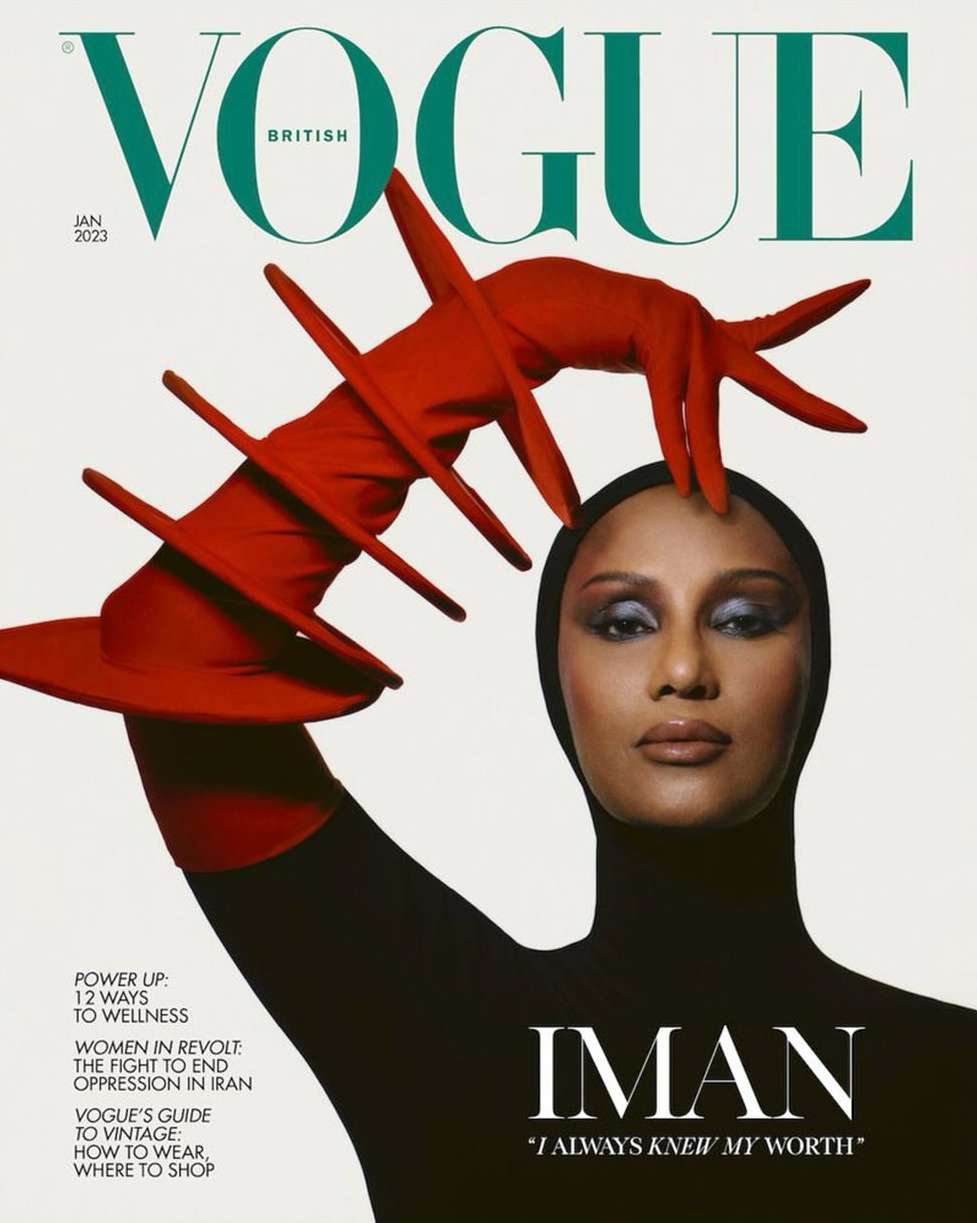 Nadine Ijewere X IMAN for British Vogue Sep. 26