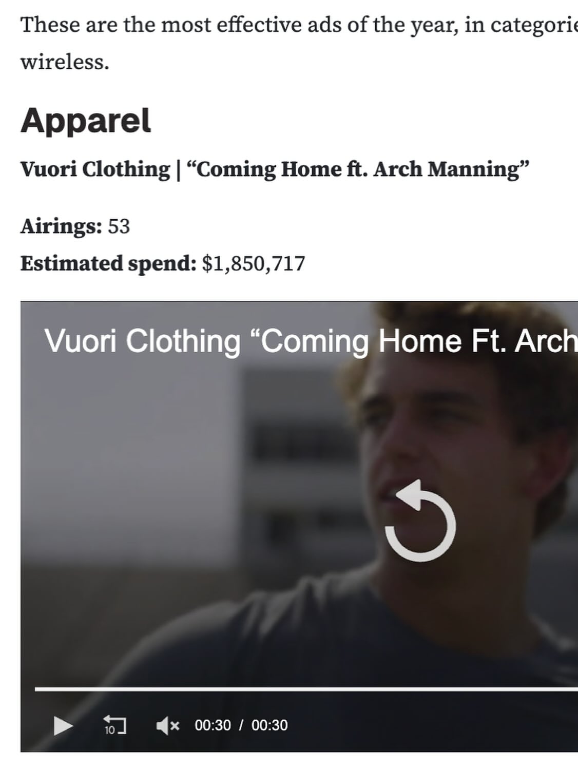 Congratulations @VuoriClothing! So grateful to hav...