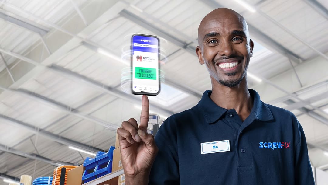 Nick Eagle X Sir Mo Farah for Screwfix Jul. 26