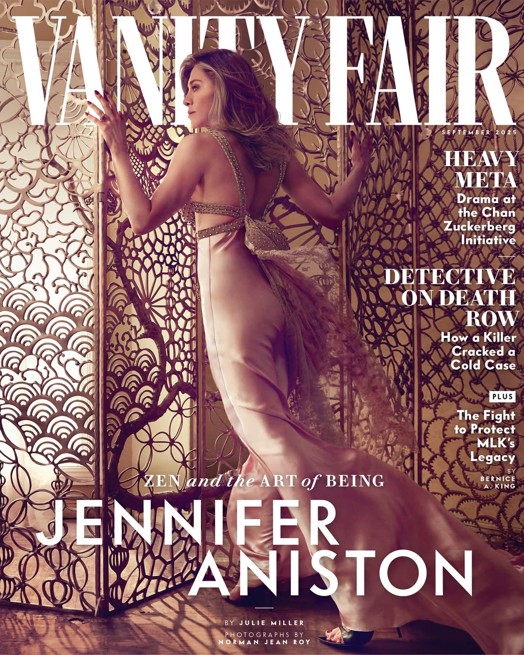 Norman Jean Roy X Jennifer Aniston for Vanity Fair Aug. 25