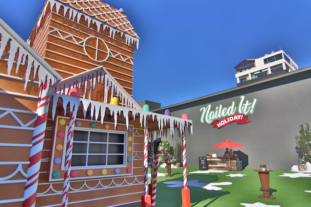 #Flashback to when we brought the holiday season of @netflix’s “Nailed It!” into the real world! 🎄✨

Combining the show’s fun vibes with the cheer of the holiday season, the Netflix “Nailed It!” Holiday Village was a pop-up, immersive fan experience that we were proud to produce and design. The Village had something special around every corner: a cookie decorating station (where a professional chef decided if you’d nailed it or failed it), a live “Nutcracker” performance by the @cal_dance_academy, stilt walkers, live holiday music, a sprinkle bomb photo booth, an ice skating rink, and much, much more. 

The hosts and stars of the show, @jacquestorres and @nicolebyer, were on-site to join the fun and spread holiday cheer to their fans. 

Equal parts festive and funny, the “Nailed It” Holiday Village truly helped to spread joy and celebrate the happiness of the holiday season.
.
.
.
#ginawadecreative #nailedit #eventproduction #eventdesign