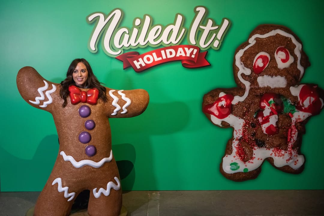 #Flashback to when we brought the holiday season of @netflix’s “Nailed It!” into the real world! 🎄✨

Combining the show’s fun vibes with the cheer of the holiday season, the Netflix “Nailed It!” Holiday Village was a pop-up, immersive fan experience that we were proud to produce and design. The Village had something special around every corner: a cookie decorating station (where a professional chef decided if you’d nailed it or failed it), a live “Nutcracker” performance by the @cal_dance_academy, stilt walkers, live holiday music, a sprinkle bomb photo booth, an ice skating rink, and much, much more. 

The hosts and stars of the show, @jacquestorres and @nicolebyer, were on-site to join the fun and spread holiday cheer to their fans. 

Equal parts festive and funny, the “Nailed It” Holiday Village truly helped to spread joy and celebrate the happiness of the holiday season.
.
.
.
#ginawadecreative #nailedit #eventproduction #eventdesign