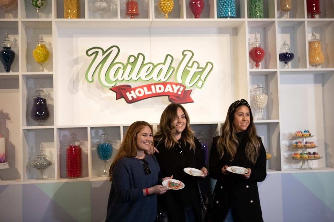 #Flashback to when we brought the holiday season of @netflix’s “Nailed It!” into the real world! 🎄✨

Combining the show’s fun vibes with the cheer of the holiday season, the Netflix “Nailed It!” Holiday Village was a pop-up, immersive fan experience that we were proud to produce and design. The Village had something special around every corner: a cookie decorating station (where a professional chef decided if you’d nailed it or failed it), a live “Nutcracker” performance by the @cal_dance_academy, stilt walkers, live holiday music, a sprinkle bomb photo booth, an ice skating rink, and much, much more. 

The hosts and stars of the show, @jacquestorres and @nicolebyer, were on-site to join the fun and spread holiday cheer to their fans. 

Equal parts festive and funny, the “Nailed It” Holiday Village truly helped to spread joy and celebrate the happiness of the holiday season.
.
.
.
#ginawadecreative #nailedit #eventproduction #eventdesign
