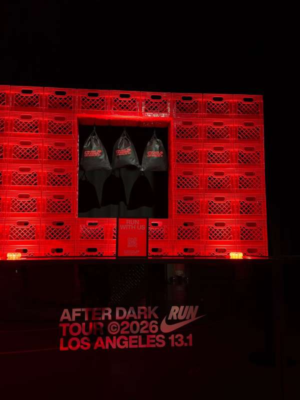 Kicking off the Nike After Dark Run Tour 20...