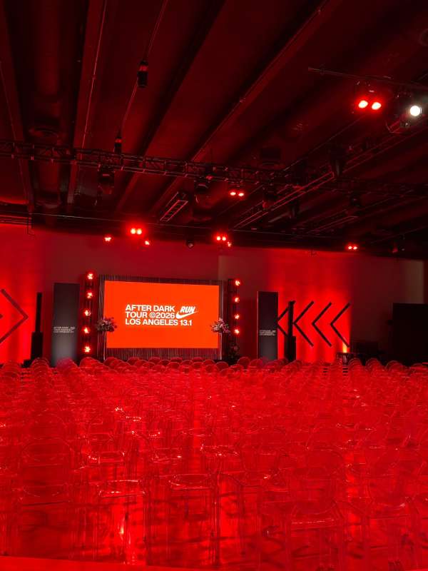Kicking off the Nike After Dark Run Tour 20...