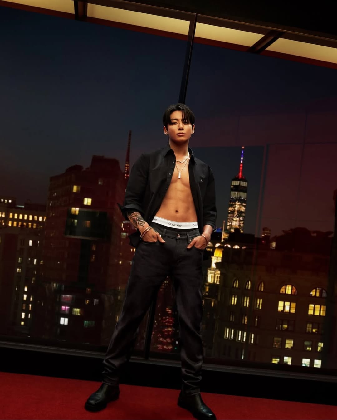 JUNG KOOK STARS IN CALVIN KLEIN’S LASTEST CAMPAIGN PHOTOGRAPHED & DIRECTED BY MERT ALAS

CLIENT: 
Calvin Klein  @calvinklein 

SVP, GLOBAL CREATIVE: 
Ben Keren @ben_keren

SR. DIRECTOR, GLOBAL CREATIVE: 
Emilio Sanchez @__emiliosanchez__

SVP BRAND COMMUNICATIONS + CULTURE: 
Lila Staab 

SVP, EXECUTIVE PRODUCER: 
Carrie Provenzano @carrieprov

VP, PRODUCTION: 
Dina Chappo @deens79

PHOTOGRAPHER / DIRECTOR: 
Mert Alas @mertalas 

CREATIVE PRODUCTION: 
January Productions @januaryproductions

TALENT: 
Jung Kook @mnijungkook

JK STYLIST:  
Kim Youngjin @kimvenchy

HAIRSTYLIST:  
Park Naejoo 

MAKEUP: 
Kim Dareum da_a_reum

MANICURIST: 
Mei Kawajiri @nailsbymei

STYLIST: 
Taylor McNeill @taylor__mcneill

MOVEMENT DIRECTOR: 
Elena Vazintaris @evnyc 

SET DESIGNER: 
Andy Hillman @andyhillmanstudio

PRODUCTION: 
One Thirty-Eight Productions @onethirtyeightproductions 

LOCATION: New York, New York