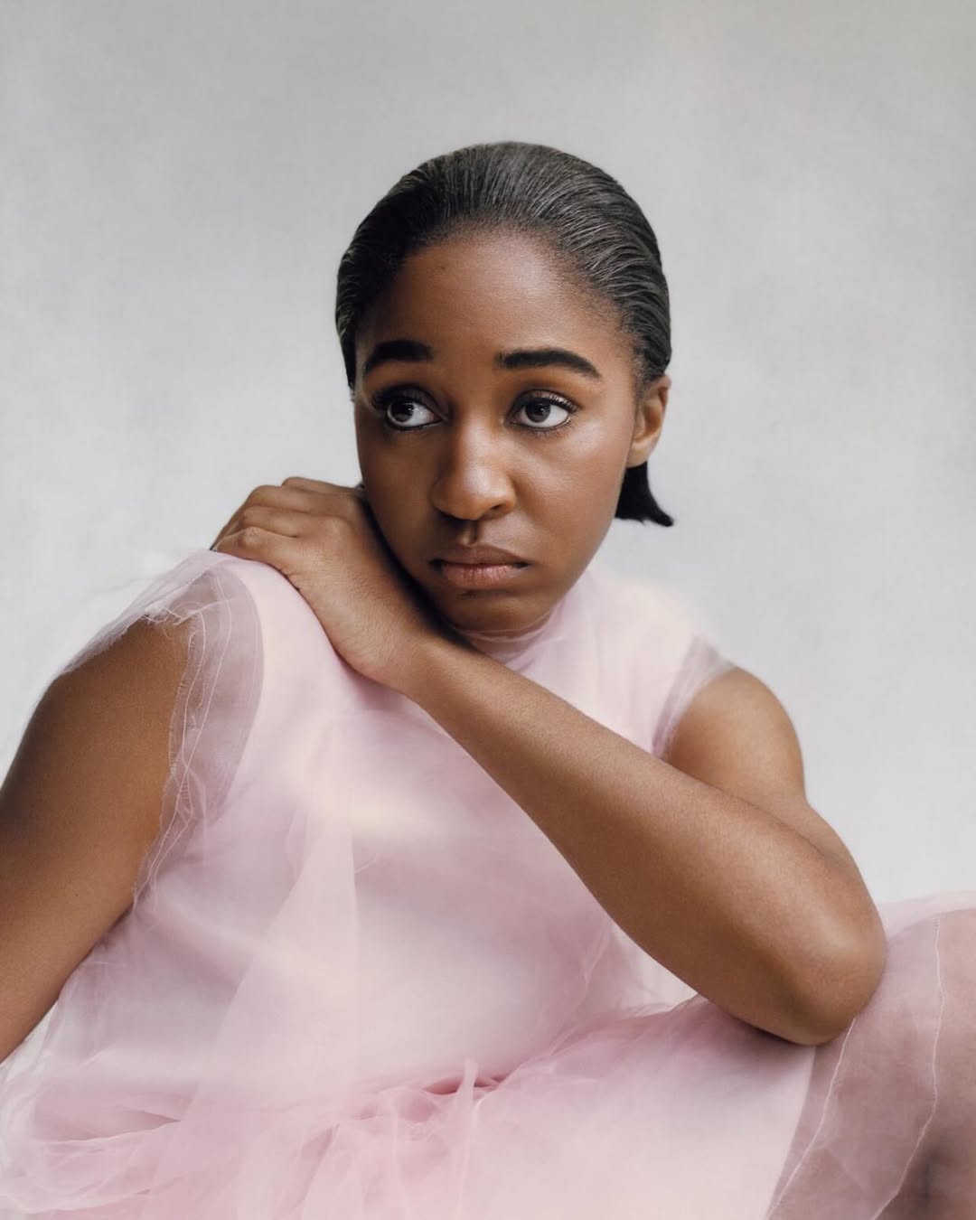 @ayoedebiri 📸 by @tylersphotos for @thebeyondnoise 🕊️⁠
⁠
Photographer: @tylersphotos⁠
Stylist: @yohanalebasi⁠
Hair: @jawaraw⁠
Makeup: @emikaneko⁠
Set design: @whitneyhellesen⁠
Casting: @tommacklinstudio⁠
Talent: @ayoedebiri⁠
Production: @partner.films