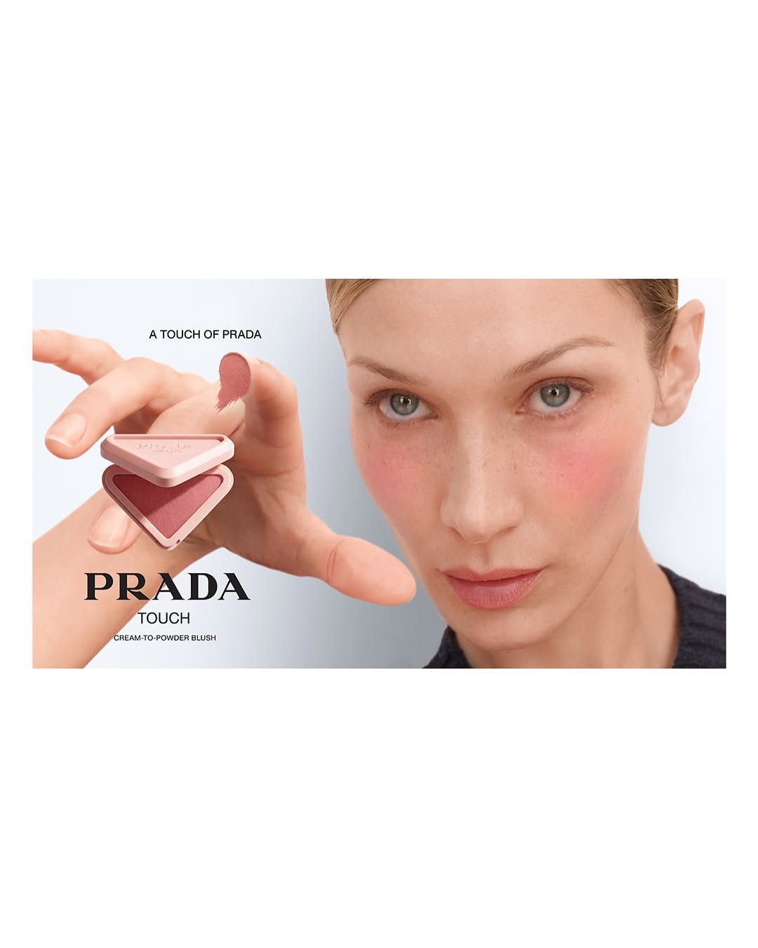 @bellahadid for @pradabeauty  by @ferdinandove...