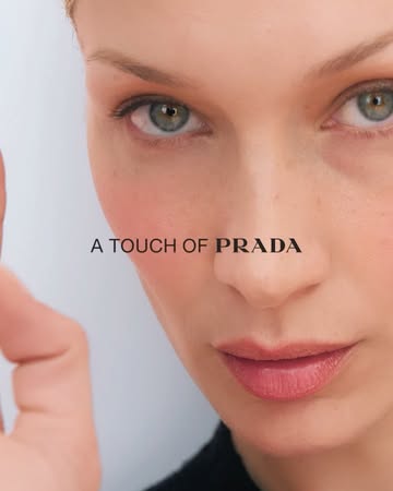 @bellahadid for @pradabeauty 🎬 by @ferdinan...