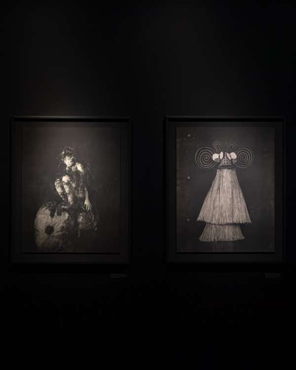 Installation views of Yōkai and Landscapes ...