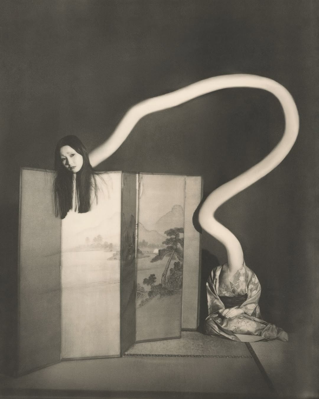 Installation views of Yōkai and Landscapes by Yuj...