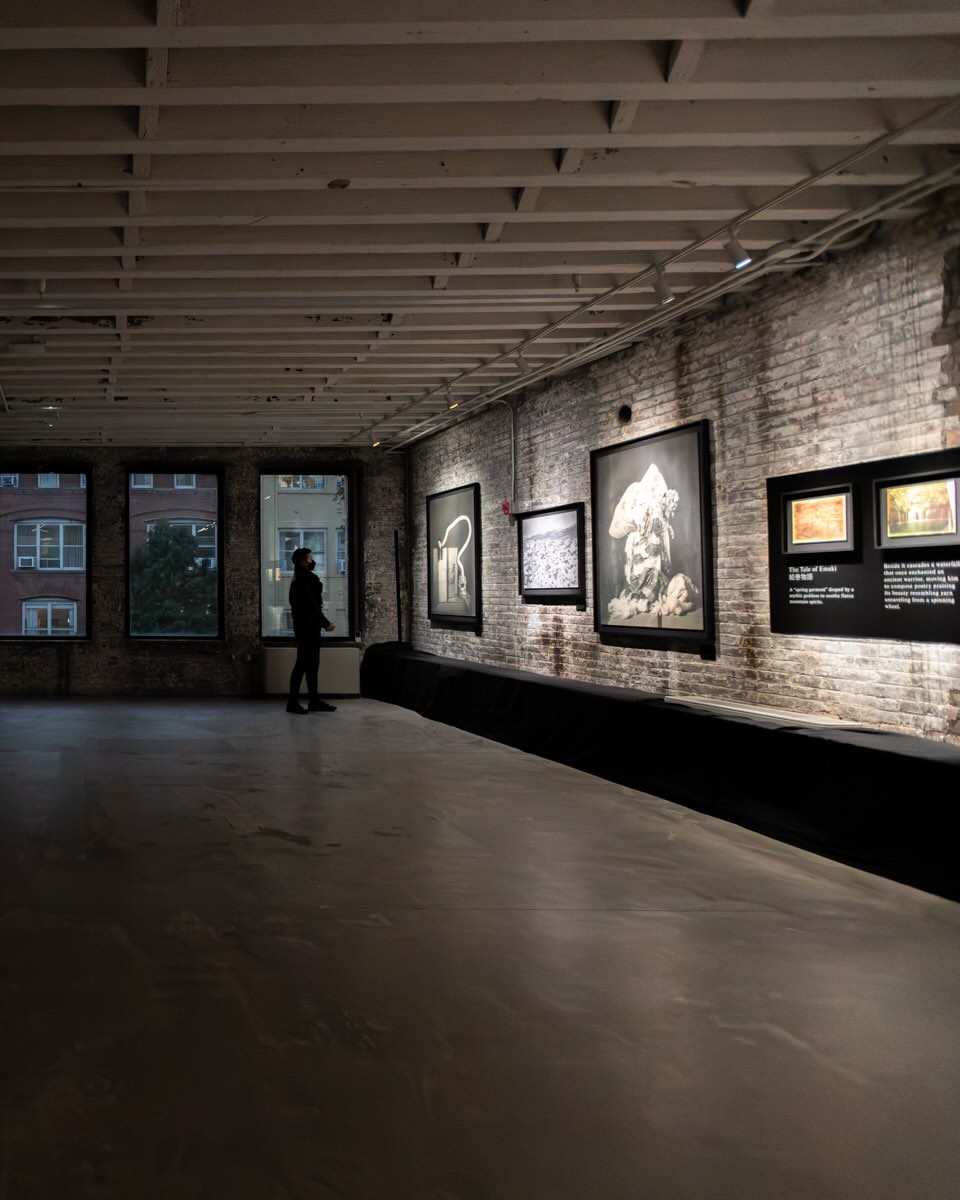 Installation views of Yōkai and Landscapes by Yuj...
