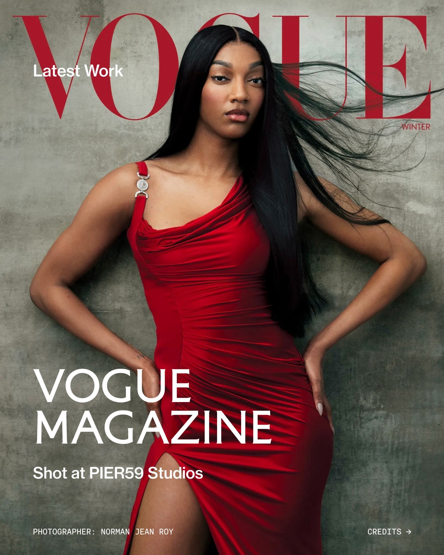 Angel Reese and Gabby Thomas for the Winter 2025 issue of Vogue Magazine, photographed by Norman Jean Roy and styled by Julia Sarr-Jamois. ⁠
⁠
Captured in Studio 9.