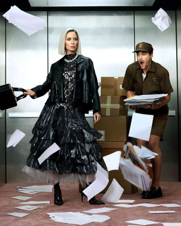 Edge, elegance, and Emily Blunt for Vogue H...
