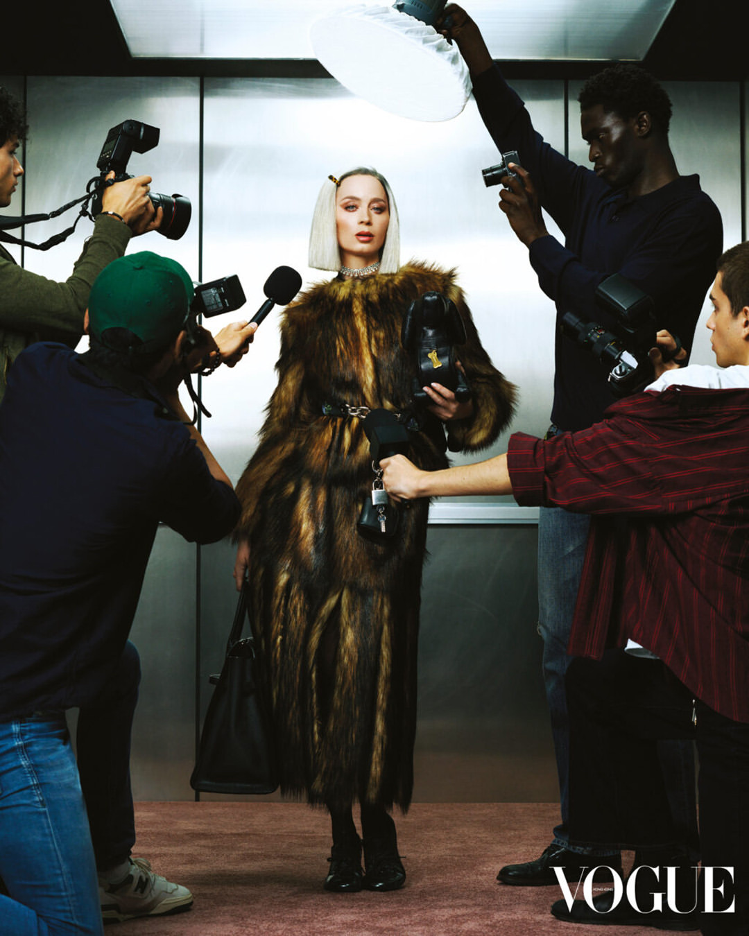 A study in presence. Sharp light, clean lines, and a star who holds the frame.⁠ Emily Blunt for Vogue Hong Kong.⁠
⁠
Shot at PIER59 Studios.