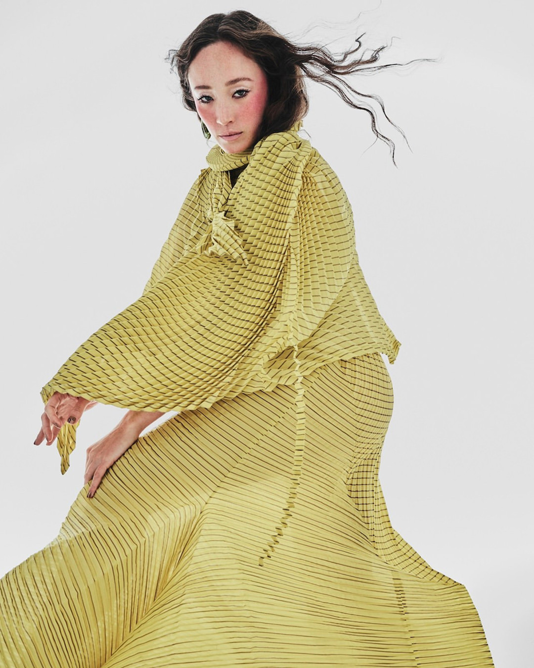 Havana Rose Liu for Grazia USA. Effortless form with a modern edge.⁠
⁠
Shot at PIER59 Studios.