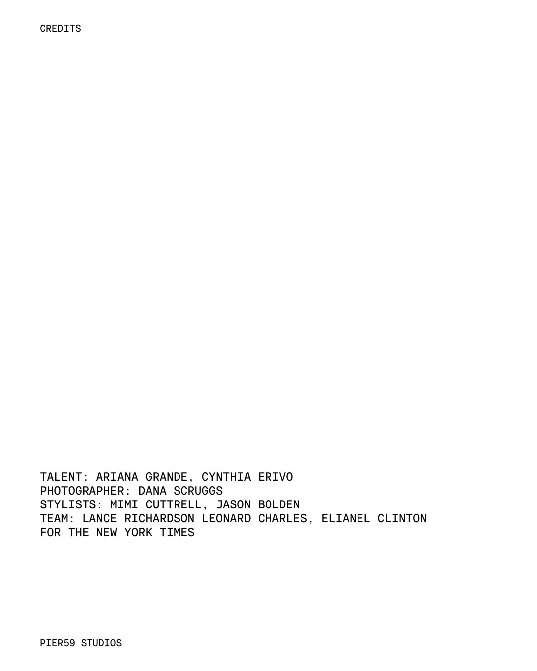 Sharing Ariana Grande and Cynthia Erivo in the studio, as Wicked: For Good takes the stage.⁠
⁠
Shot at PIER59 Studios.