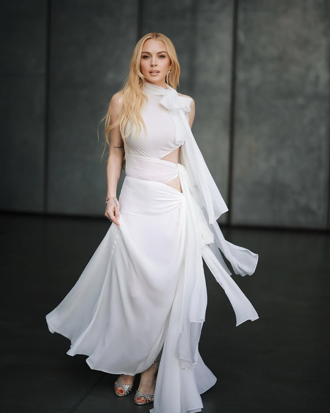 Lindsay Lohan in the studio, effortless and iconic.⁠
⁠
Shot at PIER59 Studios.