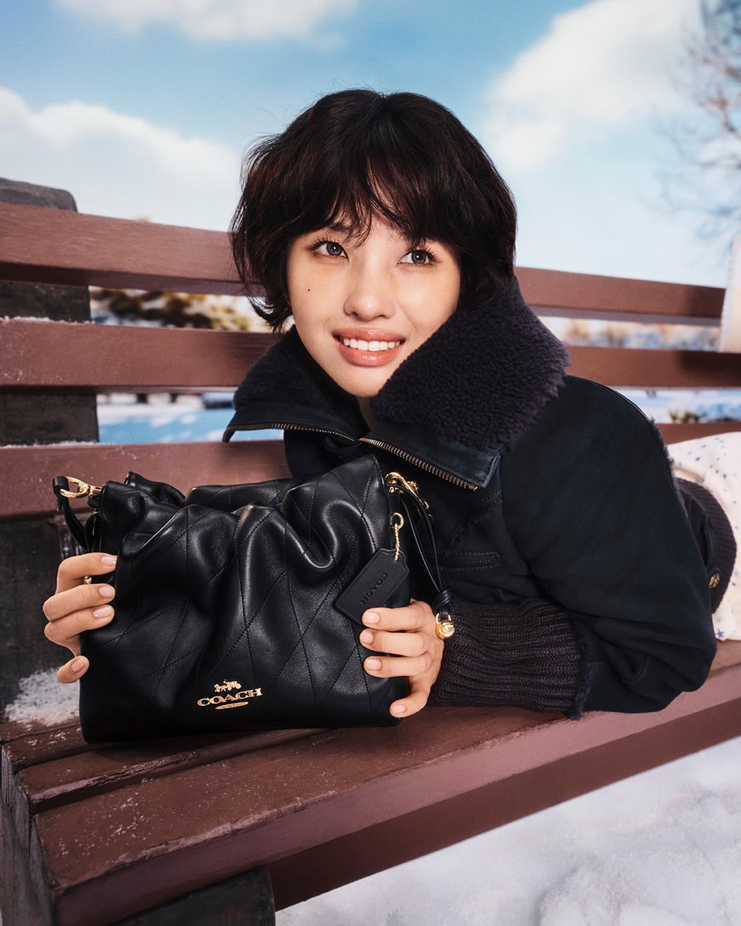 SOYEON for Coach, in a snowfall crafted for the frame.⁠
No forecast, no location, just Virtual Production setting the scene.⁠
⁠
Shot at PIER59 Studios.