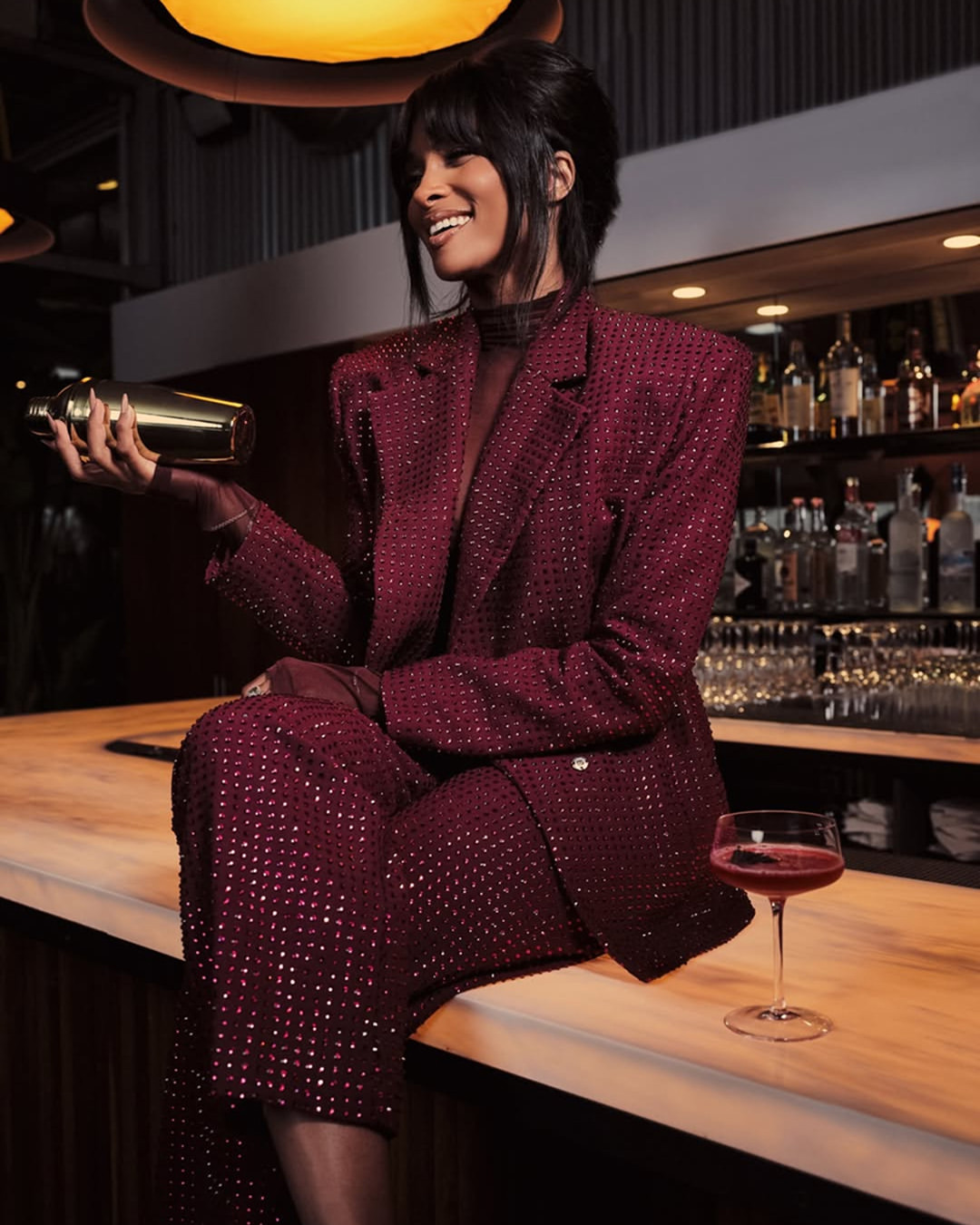 Not every editorial moment happens on set.⁠
Ciara on the bar out on the deck, making it look effortless. For @foodandwine.⁠
⁠
Shot at PIER59 Studios.