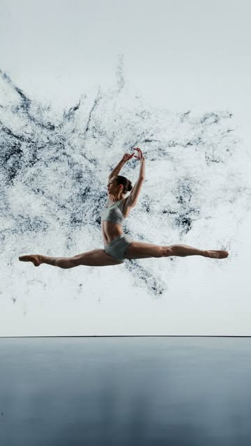 Elsa the Ballerina in continuous motion, as...