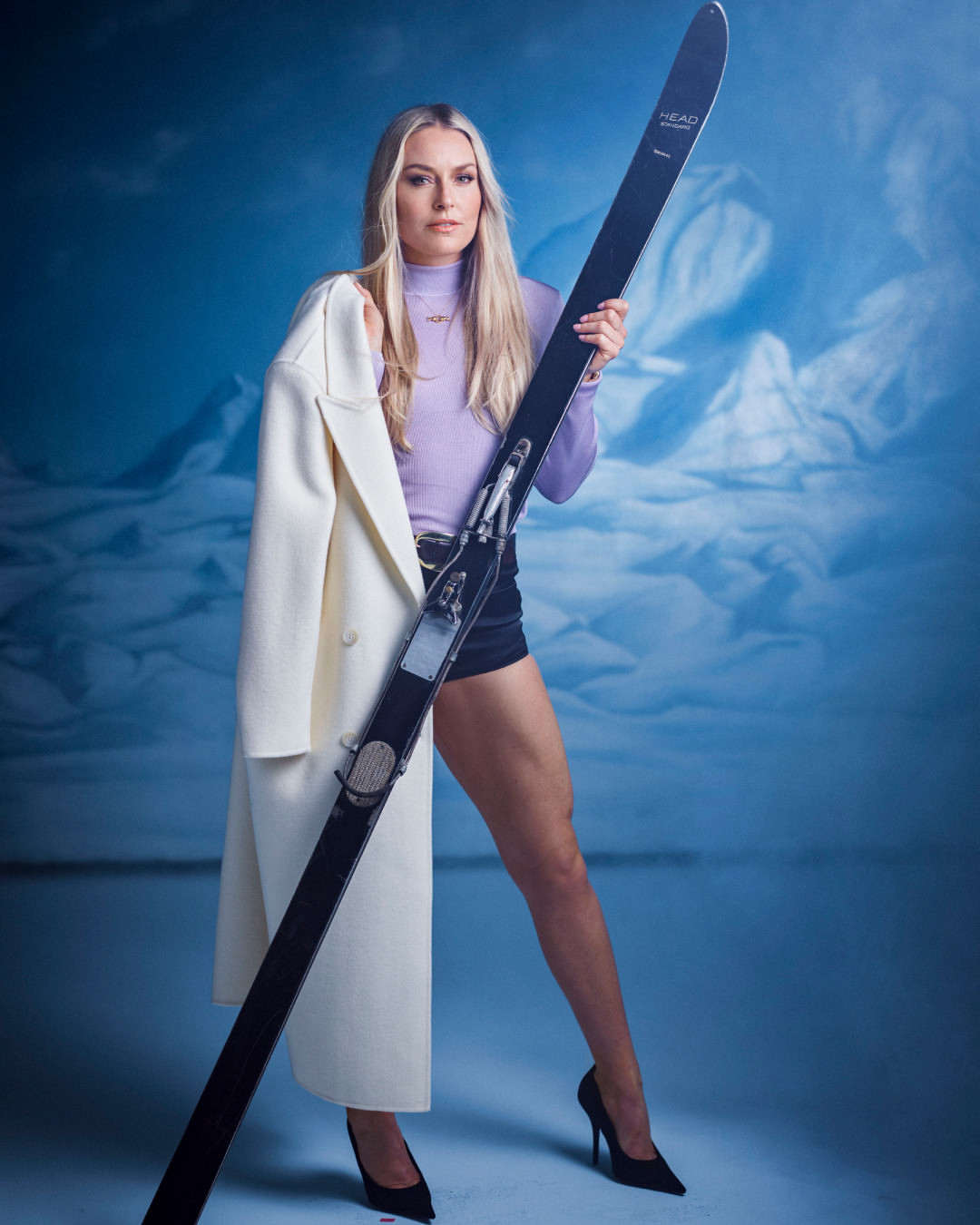 Olympic icon Lindsey Vonn, captured for The Red Bulletin.⁠
Power meets control in every shot.⁠
⁠
Shot at PIER59 Studios.